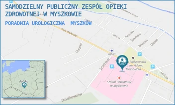 PORADNIA UROLOGICZNA - SAMODZIELNY PUBLICZNY ZESPÓŁ OPIEKI ZDROWOTNEJ W MYSZKOWIE - UL. ALEJA WOLNOŚCI 29,  MYSZKÓW