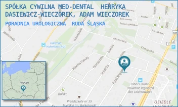 PORADNIA UROLOGICZNA - MED-DENTAL WIECZOREK I WSPÓLNICY SPÓŁKA JAWNA - UL. HARCERSKA 3,  RUDA ŚLĄSKA