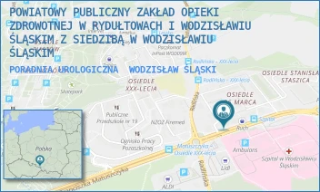 PORADNIA UROLOGICZNA - SZPITAL POWIATOWY W WODZISŁAWIU ŚLĄSKIM - UL. 26 MARCA 164,  WODZISŁAW ŚLĄSKI