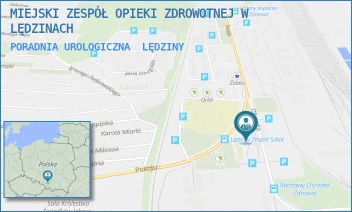 PORADNIA UROLOGICZNA - MIEJSKI ZESPÓŁ OPIEKI ZDROWOTNEJ W LĘDZINACH - UL. POKOJU 17,  LĘDZINY