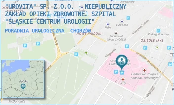 PORADNIA UROLOGICZNA - "UROVITA" SP. Z O.O. - NIEPUBLICZNY ZAKŁAD OPIEKI ZDROWOTNEJ SZPITAL "ŚLĄSKIE CENTRUM UROLOGII" - UL. STRZELCÓW BYTOMSKICH 11,  CHORZÓW
