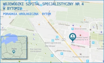PORADNIA UROLOGICZNA - WOJEWÓDZKI SZPITAL SPECJALISTYCZNY NR 4 W BYTOMIU - UL. ALEJA LEGIONÓW 10,  BYTOM