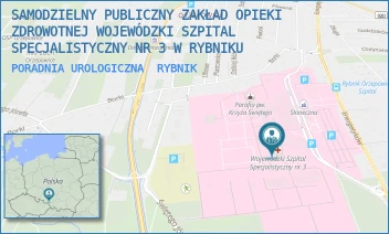 PORADNIA UROLOGICZNA - SAMODZIELNY PUBLICZNY ZAKŁAD OPIEKI ZDROWOTNEJ WOJEWÓDZKI SZPITAL SPECJALISTYCZNY NR 3 W RYBNIKU - UL. ENERGETYKÓW 46,  RYBNIK