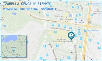 PORADNIA UROLOGICZNA - IZABELLA DEŃCA-KUZIEMKO - UL. STEFANA KISIELEWSKIEGO 2,  SOSNOWIEC