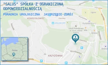 PORADNIA UROLOGICZNA - "SALUS" SPÓŁKA Z OGRANICZONĄ ODPOWIEDZIALNOŚCIĄ - UL. WROCŁAWSKA 12A,  JASTRZĘBIE-ZDRÓJ