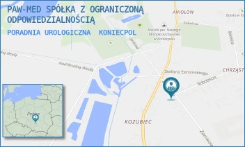 PORADNIA UROLOGICZNA - PAW-MED SPÓŁKA Z OGRANICZONĄ ODPOWIEDZIALNOŚCIĄ - UL. ZAMKOWA 1,  KONIECPOL