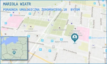PORADNIA UROLOGICZNA ŻEROMSKIEGO 18 - MARIOLA WIATR - UL. STEFANA ŻEROMSKIEGO 18,  BYTOM