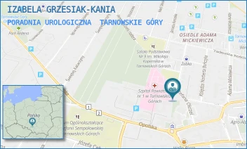 PORADNIA UROLOGICZNA - IZABELA GRZESIAK-KANIA - UL. STEFANA OKRZEI 1,  TARNOWSKIE GÓRY