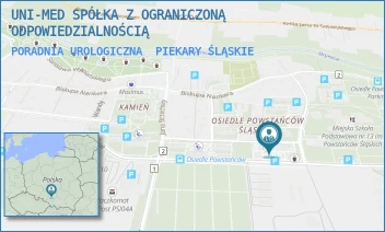 PORADNIA UROLOGICZNA - UNI-MED SPÓŁKA Z OGRANICZONĄ ODPOWIEDZIALNOŚCIĄ - UL. MARII CURIE-SKŁODOWSKIEJ 81,  PIEKARY ŚLĄSKIE