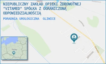PORADNIA UROLOGICZNA - NIEPUBLICZNY ZAKŁAD OPIEKI ZDROWOTNEJ "VITAMED" SPÓŁKA Z OGRANICZONĄ ODPOWIEDZIALNOŚCIĄ - UL. RÓŻANA 7,  GLIWICE