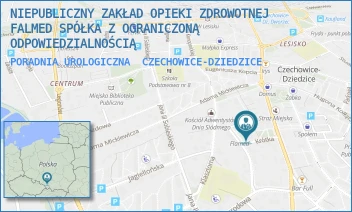 PORADNIA UROLOGICZNA - NIEPUBLICZNY ZAKŁAD OPIEKI ZDROWOTNEJ FALMED SPÓŁKA Z OGRANICZONĄ ODPOWIEDZIALNOŚCIĄ - UL. KRÓTKA 4,  CZECHOWICE-DZIEDZICE