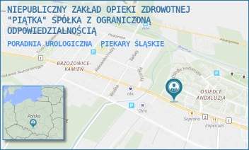 PORADNIA UROLOGICZNA - NIEPUBLICZNY ZAKŁAD OPIEKI ZDROWOTNEJ "PIĄTKA" SPÓŁKA Z OGRANICZONĄ ODPOWIEDZIALNOŚCIĄ - UL. OŚWIĘCIMSKA 43,  PIEKARY ŚLĄSKIE