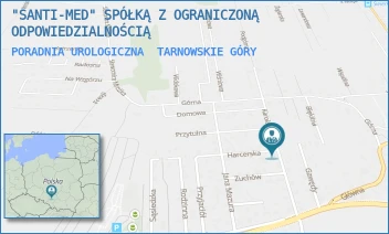 PORADNIA UROLOGICZNA - "SANTI-MED" SPÓŁKĄ Z OGRANICZONĄ ODPOWIEDZIALNOŚCIĄ - UL. KAROLA MIARKI 8/1,  TARNOWSKIE GÓRY