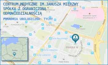 PORADNIA UROLOGICZNA - CENTRUM MEDYCZNE IM.JANUSZA MIERZWY SPÓŁKA Z OGRANICZONĄ ODPOWIEDZIALNOŚCIĄ - GEN. CH. DE GAULLE`A 49,  TYCHY