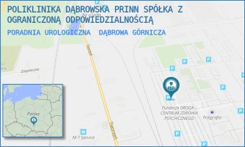 PORADNIA UROLOGICZNA - POLIKLINIKA DĄBROWSKA PRINN SPÓŁKA Z OGRANICZONĄ ODPOWIEDZIALNOŚCIĄ - UL. AL. J. PIŁSUDSKIEGO 92,  DĄBROWA GÓRNICZA
