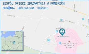 PORADNIA  UROLOGICZNA - ZESPÓŁ OPIEKI ZDROWOTNEJ W KOŃSKICH - GIMNAZJALNA 41B,  KOŃSKIE