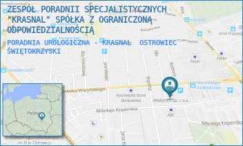 PORADNIA UROLOGICZNA - KRASNAL - ZESPÓŁ PORADNII SPECJALISTYCZNYCH "KRASNAL" SPÓŁKA Z OGRANICZONĄ ODPOWIEDZIALNOŚCIĄ - KOPERNIKA 29,  OSTROWIEC ŚWIĘTOKRZYSKI