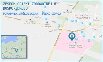 PORADNIA UROLOGICZNA - ZESPÓŁ OPIEKI ZDROWOTNEJ W BUSKU-ZDROJU - BOHATERÓW WARSZAWY 67,  BUSKO-ZDRÓJ