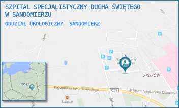 ODDZIAŁ UROLOGICZNY - SZPITAL SPECJALISTYCZNY DUCHA ŚWIĘTEGO W SANDOMIERZU - SCHINZLA 13,  SANDOMIERZ