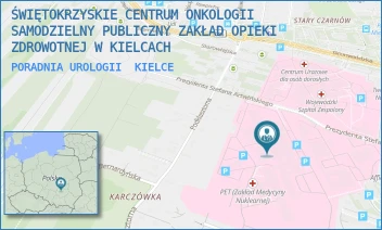 PORADNIA UROLOGII - ŚWIĘTOKRZYSKIE CENTRUM ONKOLOGII SAMODZIELNY PUBLICZNY ZAKŁAD OPIEKI ZDROWOTNEJ W KIELCACH - ARTWIŃSKIEGO 3,  KIELCE