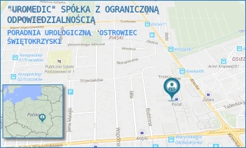 PORADNIA UROLOGICZNA - "UROMEDIC" SPÓŁKA Z OGRANICZONĄ ODPOWIEDZIALNOŚCIĄ - WARYŃSKIEGO 53,  OSTROWIEC ŚWIĘTOKRZYSKI