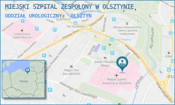 ODDZIAŁ UROLOGICZNY. - MIEJSKI SZPITAL ZESPOLONY W OLSZTYNIE - NIEPODLEGŁOŚCI 44,  OLSZTYN
