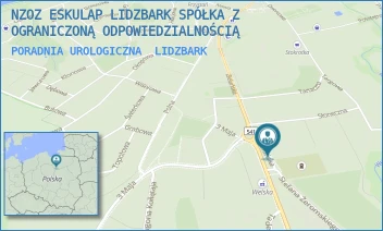 PORADNIA UROLOGICZNA - NZOZ ESKULAP LIDZBARK SPÓŁKA Z OGRANICZONĄ ODPOWIEDZIALNOŚCIĄ - ZIELUŃSKA 25,  LIDZBARK