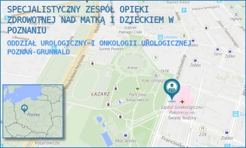 ODDZIAŁ UROLOGICZNY I ONKOLOGII UROLOGICZNEJ - SPECJALISTYCZNY ZESPÓŁ OPIEKI ZDROWOTNEJ NAD MATKĄ I DZIECKIEM W POZNANIU - JAROCHOWSKIEGO 18,  POZNAŃ-GRUNWALD