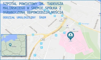 ODDZIAŁ UROLOGICZNY - SZPITAL POWIATOWY IM. TADEUSZA MALIŃSKIEGO W ŚREMIE SPÓŁKA Z OGRANICZONĄ ODPOWIEDZIALNOŚCIĄ - CHEŁMOŃSKIEGO 1,  ŚREM
