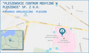 PORADNIA UROLOGICZNA - "PLESZEWSKIE CENTRUM MEDYCZNE W PLESZEWIE" SP. Z O.O. - POZNAŃSKA 125A,  PLESZEW