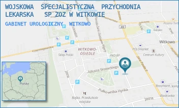 GABINET UROLOGICZNY - WOJSKOWA  SPECJALISTYCZNA  PRZYCHODNIA  LEKARSKA   SP ZOZ W WITKOWIE - ŻWIRKI I WIGURY 9,  WITKOWO