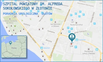 PORADNIA UROLOGICZNA - SZPITAL POWIATOWY IM. ALFREDA SOKOŁOWSKIEGO W ZŁOTOWIE - SZPITALNA 28,  ZŁOTÓW