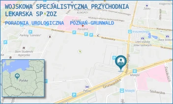 PORADNIA UROLOGICZNA - WOJSKOWA SPECJALISTYCZNA PRZYCHODNIA LEKARSKA SP ZOZ - SZYLINGA ARNOLDA 1,  POZNAŃ-GRUNWALD