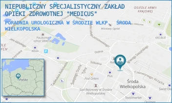 PORADNIA UROLOGICZNA W ŚRODZIE WLKP. - NIEPUBLICZNY SPECJALISTYCZNY ZAKŁAD OPIEKI ZDROWOTNEJ "MEDICUS" - PL.ARMII POZNAŃ 3,  ŚRODA WIELKOPOLSKA
