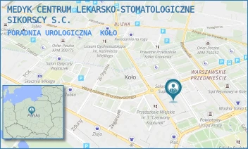 PORADNIA UROLOGICZNA - MEDYK CENTRUM LEKARSKO-STOMATOLOGICZNE SIKORSCY S.C. - PRUSA 5,  KOŁO