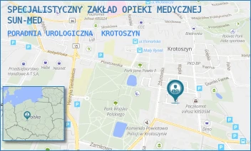 PORADNIA UROLOGICZNA - SPECJALISTYCZNY ZAKŁAD OPIEKI MEDYCZNEJ SUN-MED - GARNCARSKA 9,  KROTOSZYN