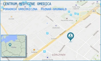 PORADNIA UROLOGICZNA - CENTRUM MEDYCZNE OMEDICA - STĘSZEWSKA 41/4,  POZNAŃ-GRUNWALD