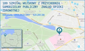 ODDZIAŁ UROLOGICZNY - 109 SZPITAL WOJSKOWY Z PRZYCHODNIĄ SAMODZIELNY PUBLICZNY  ZAKŁAD OPIEKI ZDROWOTNEJ - PIOTRA SKARGI 9-11,  SZCZECIN