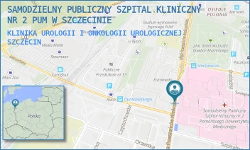 KLINIKA UROLOGII I ONKOLOGII UROLOGICZNEJ - UNIWERSYTECKI SZPITAL KLINICZNY NR 2 PUM W SZCZECINIE - POWSTAŃCÓW WLKP. 72,  SZCZECIN