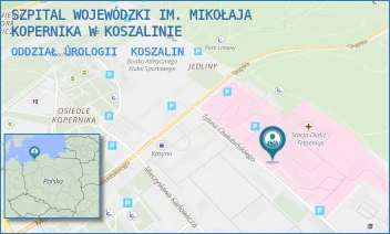 ODDZIAŁ UROLOGII - SZPITAL WOJEWÓDZKI IM. MIKOŁAJA KOPERNIKA W KOSZALINIE - CHAŁUBIŃSKIEGO 7,  KOSZALIN