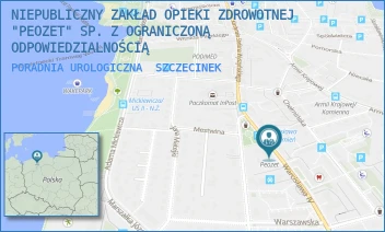 PORADNIA UROLOGICZNA - NIEPUBLICZNY ZAKŁAD OPIEKI ZDROWOTNEJ "PEOZET" SP. Z OGRANICZONĄ ODPOWIEDZIALNOŚCIĄ - WARCISŁAWA IV 3,  SZCZECINEK