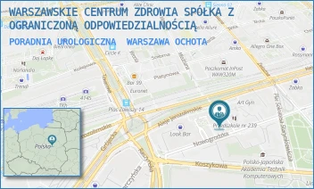 PORADNIA UROLOGICZNA - WARSZAWSKIE CENTRUM ZDROWIA SPÓŁKA Z OGRANICZONĄ ODPOWIEDZIALNOŚCIĄ - NOWOGRODZKA 76,  WARSZAWA OCHOTA
