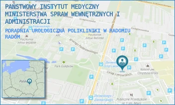 PORADNIA UROLOGICZNA POLIKLINIKI W RADOMIU  - PAŃSTWOWY INSTYTUT MEDYCZNY MINISTERSTWA SPRAW WEWNĘTRZNYCH I ADMINISTRACJI - ORLĄT LWOWSKICH 5,  RADOM