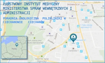 PORADNIA UROLOGICZNA  POLIKLINIKI W CIECHANOWIE  - PAŃSTWOWY INSTYTUT MEDYCZNY MINISTERSTWA SPRAW WEWNĘTRZNYCH I ADMINISTRACJI - MICKIEWICZA 8,  CIECHANÓW