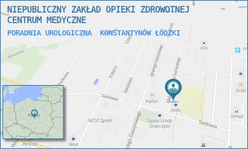 PORADNIA UROLOGICZNA - NIEPUBLICZNY ZAKŁAD OPIEKI ZDROWOTNEJ CENTRUM MEDYCZNE - UL. SUCHARSKIEGO 1/3,  KONSTANTYNÓW ŁÓDZKI