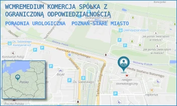 PORADNIA UROLOGICZNA - WCMREMEDIUM KOMERCJA SPÓŁKA Z OGRANICZONĄ ODPOWIEDZIALNOŚCIĄ - STEFANA BATOREGO 80/AB,  POZNAŃ-STARE MIASTO